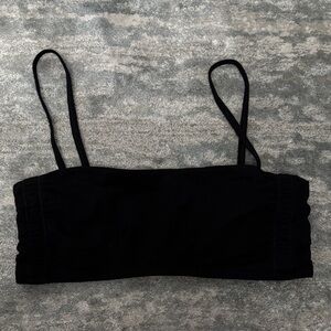 TNA Black Strapless Top with Thin Straps